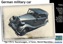 German Military Car Typ 170v Tourenwagen 4 Turen Wwii Era