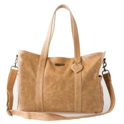 Mally Leather Bags Luxury Leather Baby Bag with Changing Mat in Tan