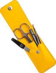 Manicure Set In A Yellow Case - 4 Piece