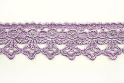 Altotux 3 Lilac Lavender Light Purple Embroidered Floral Scalloped Venice Lace Trim Victorian Guipure Sewing Supplies By Yard UB052