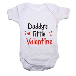 Little Valentine Daddy's Baby Grow 3 - 6MONTHS