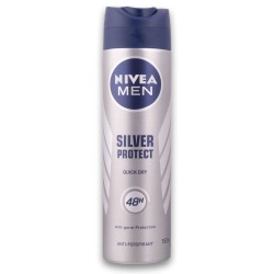 Nivea Men Quick Dry Deodorant Spray 150ML - Silver Protect