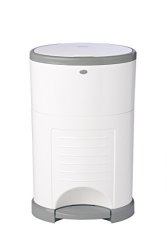 Dekor Classic Hands-free Diaper Pail White Easiest To Use Just Step Drop Done Doesn T Absorb Odors 20 Second Bag Change Most Economical Refill System