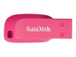 SanDisk Cruzer Blade 8GB USB 2.0 Flash Drive in Electric Pink