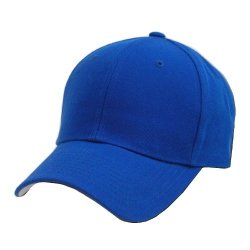 Decky Plain Solid Fitted Baseball Cap Royal Blue Size 7 1 8