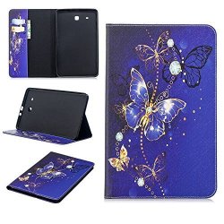 Samsung Galaxy Tab E 9.6 Case Angella-m Beautiful Pattern Premium Pu Leather Flip Folio Stand Case Cover Samsung Galaxy Tab E 9.6" 2015 SM-T560 - Lshd