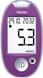 Beurer Diabetes Blood Glucose Monitor Gl 44 Mmol l - Purple