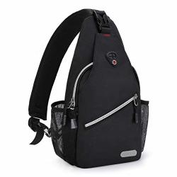 Mosiso MINI Sling Backpack Small Hiking Daypack Travel Outdoor Casual Sports Bag Black