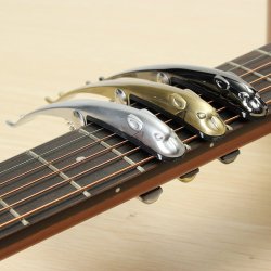 2 In 1 Zinc Alloy Guitar Capo Pin Puller With Cheetah Shape Design
