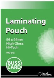 Business Card 250 Micron Laminating Pouches 86 X 54MM - Box Of 100
