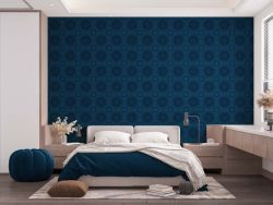 African Print Setswana Inspired Ubuntu Wallpaper Blue