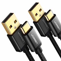 UGreen Usb-c To USB A Cable USB C Charger Type C Fast Charging Braided 2 Pack Compatible For Samsung Galaxy S9 S8 S10 Plus