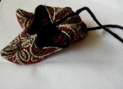Miniature Hanging Woolen Folk Slippers