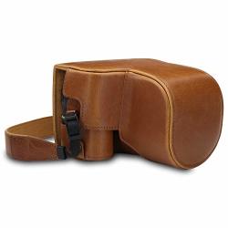 Megagear MG1676 Ever Ready Leather Camera Case Compatible With Nikon Coolpix B600 - Light Brown