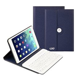 Ipad MINI 4 Keyboard Coo Ipad MINI 4 Case With Builtin Removable Bluetooth Keyboard For Apple Ipad MINI 4 Model A1538 A1550 With 360 Degree