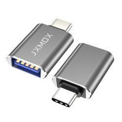 JXMOX USB C To USB Adapter 2-PACK Thunderbolt 3 To USB 3.0 Otg Adapter Compatible Macbook Pro Chromebook Pixelbook Microsoft Surface Go Galaxy S8 S9 S10