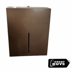 C-fold Lockable Refillable Hand Paper Towel Dispenser -copper & Gel Keyring