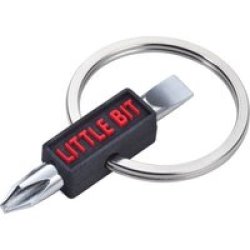 Keyring With Phillips And Flat-head Screwdriver Little Bit