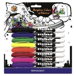 Sharpie Stained Fabric Markers - Card Of 8 With A Free Lunch Bag