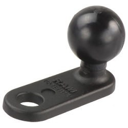 RAM 2.25" X 0.87" Motorcycle Base With 11mm Hole And 1" Ball