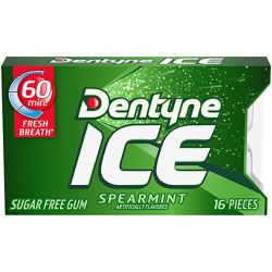 Dentyne Ice Spearmint Sugar Free Chewing Gum 16 Piece - Pack 2