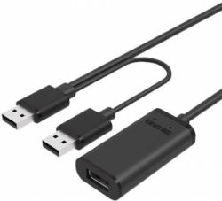 UNITEK 5M USB 2.0 Active Extension Cable - Black Y-277