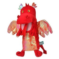 Red Dragon Moving Mouth Hand Puppet