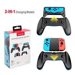 Joy Con Charging Grip For Nintendo Switch 2 In 1 Joycon Charging Grip Dock Comfortable Game Handle With Controller Charging Dock 2 Charging Models By Gamepal