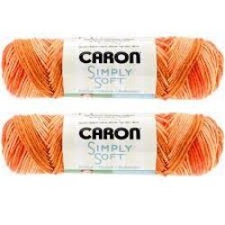 Caron Simply Soft Speckle Yarn - Blue Gingham