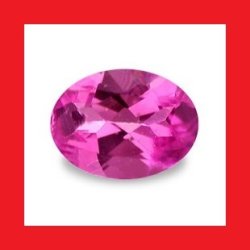 Rubellite - Hot Pink Oval Facet - 0.170CTS