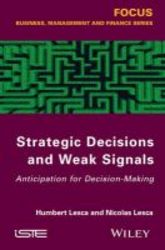 Scanning The Business Environment And Detecting Weak Signals Hardcover