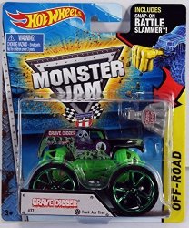 Hot Wheels Monster Jam 2015 Track Ace Grave Digger Number 33 1:64 Scale
