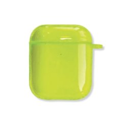 - Case Cover For Airpods - 1ST 2ND Generation - Neon Yellow