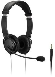 Headphones With Microphone & Volume Control & 3.5MM Jack - Black