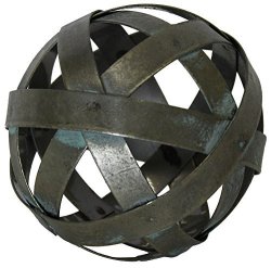 Metal Ball Sphere Decorative Coffee Table Accent Bowl By Urban Legacy 4 Inch