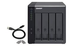 QNAP TR-004 4 Bay Hard Drive Enclosure Direct Attached Storage Das With Hardware Raid USB 3.0 Type-c 4 Bay Black