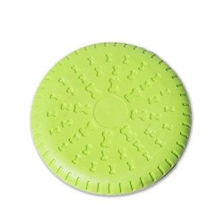 Dog Frisbee Dog Flying Disc Floating Water Dog Toy Dog Launchers Toy Bone Pattern Chewing Resistant Natural Rubber Flying Saucer By Awtang Green