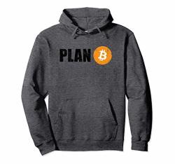 Plan B Vintage Bitcoin Stock Market Gift Pullover Hoodie