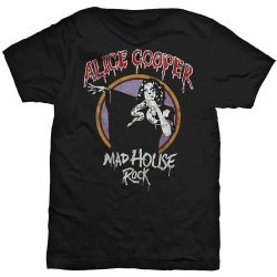 Alice Cooper Mad House Rock Mens T-Shirt Medium