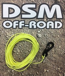 1 10 Scale Rc Winch Line Rope W Clasp Hook - 10' Long - Neon Yellow Fits Scale Warn RC4WD Integy SSD Axial SCX10 II