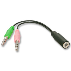 Lindy Headset To Pc Splitter Cable