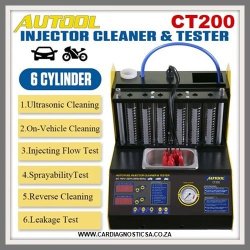 Autool CT200 Ultrasonic 6 Cylinder Fuel Injector Cleaner & Tester