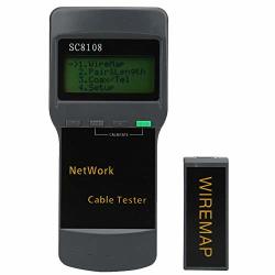 Portable RJ45 Network Cable Tester Meter Digital Network Lan Phone Cable Tester With Lcd Display