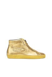 Diesel Y03033PS863 Womens Leroji Zip Mid Sneakers Gold - Gold 7