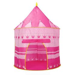 Pink Princess Castle Tent Portable Play Tent For Girls
