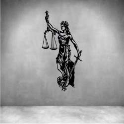 Lady Justice - Matt Gold L 300 X H 900MM