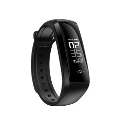 M6 Oled Blood Pressure Oxygen Heart Rate Sport Health Monitor IP67 Smart Bracelet Watch - Black