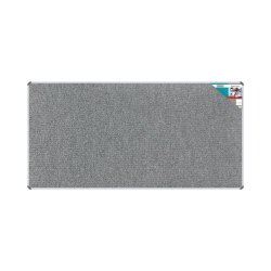 Bulletin Board Ribbed Aluminium Frame 2400X1200MM - Laurel