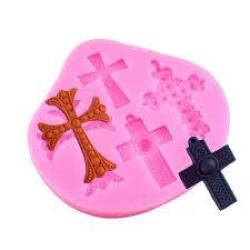 Cross Silicone Mould For Fondant Size Of Mould 9.5X9CM