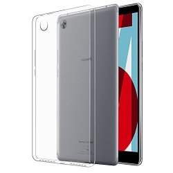 Huawei Mediapad M5 Case Topace Ultra Thin Soft Gel Tpu Silicone Case Cover For Huawei Mediapad M5 8.4 Inchs Cream